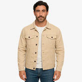 Jaqueta Jeans Masculina Clássica de Algodão com Elastano